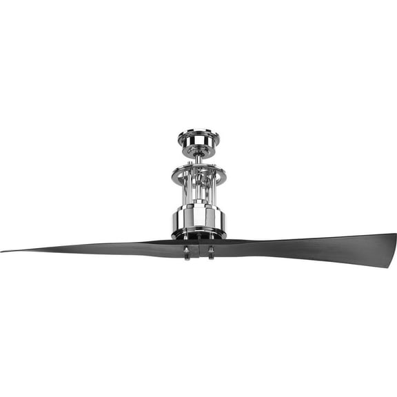 P2570-15-Progress Lighting-Spades - Wide - Ceiling Fan - Handheld Remote in Transitional and Modern style - 56 Inches wide by 18.13 Inches