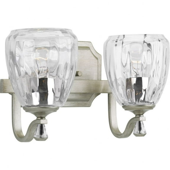 P300117-134-Progress Lighting-Anjoux - 2 Light in Luxe and New Traditional and Transitional style - 14 Inches wide by 7.5 Inches high-Silver Ridge