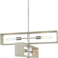 thumbnail image 1 of P400370-009-Progress Lighting-Boundary - 4 Light Chandelier In Modern Style-14.25 Inches Tall and 30 Inches Wide-Brushed Nickel Finish, 1 of 11
