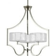 thumbnail image 1 of Progress Lighting Caress Polished Nickel Traditional/Formal Chandelier w/ 3 Light 60W - P4644-104WB, 1 of 2
