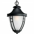 thumbnail image 1 of Progress Lighting Fairview Collection 1-Light Outdoor Textured Black LED Hanging Lantern, 1 of 1