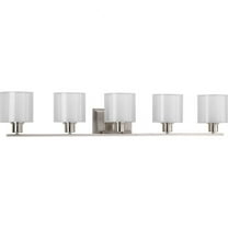 P2081-09-Progress Lighting-Invite - 5 Light in New Traditional and Transitional style - 41.5 Inches wide by 7.38 Inches high-Brushed Nickel Finish