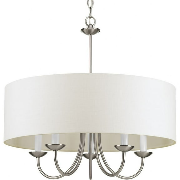 Progress Lighting - Five Light Chandelier - Drum Shade 5-Light Chandelier in