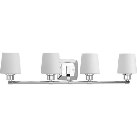 P300019-015-Progress Lighting-Glance - 4 Light in Farmhouse style - 30.38 Inches wide by 7.25 Inches high-Polished Chrome Finish