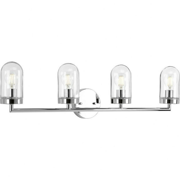 P300177-015-Progress Lighting-Signal - 4 Light - Cylinder Shade in Coastal style - 33.5 Inches wide by 9.13 Inches high-Polished Chrome Finish