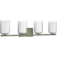 thumbnail image 1 of P300218-009-Progress Lighting-Mast - 4 Light - Cylinder Shade in Coastal style - 33.88 Inches wide by 7.75 Inches high-Brushed Nickel Finish, 1 of 7