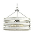 thumbnail image 1 of Progress Lighting Gulliver 4-Light Pendant, Galvanized, Open Design, Wood Grained Texture, Canopy Included, 1 of 10