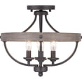 thumbnail image 1 of Progress Lighting Gulliver 4-Light Semi-Flush Graphite Ceiling Light, Wood Grained Texture, 1 of 6