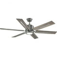 thumbnail image 1 of Progress Lighting Glandon 6-Light Antique Nickel LED Ceiling Fan with Remote Control and Reversible Blades, 1 of 11