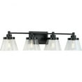 thumbnail image 1 of P300351-31M-Progress Lighting-Hinton - 4 Light Bath Vanity In Farmhouse Style-7.75 Inches Tall and 7.12 Inches Wide-Matte Black Finish, 1 of 8