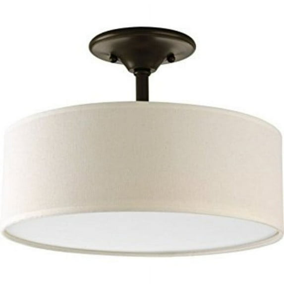 Progress Lighting Inspire Collection 2-Light Antique Bronze Semi-Flush Mount