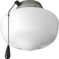 thumbnail image 1 of Progress Lighting Airpro Collection, 1-Light Ceiling Fan Light Kit, Galvanized Finish, White Opal Glass Shade, 1 of 4