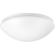 Progress Lighting, Drums and Clouds, 1-Light LED Flush Mount, White Acrylic, Contoured Shade