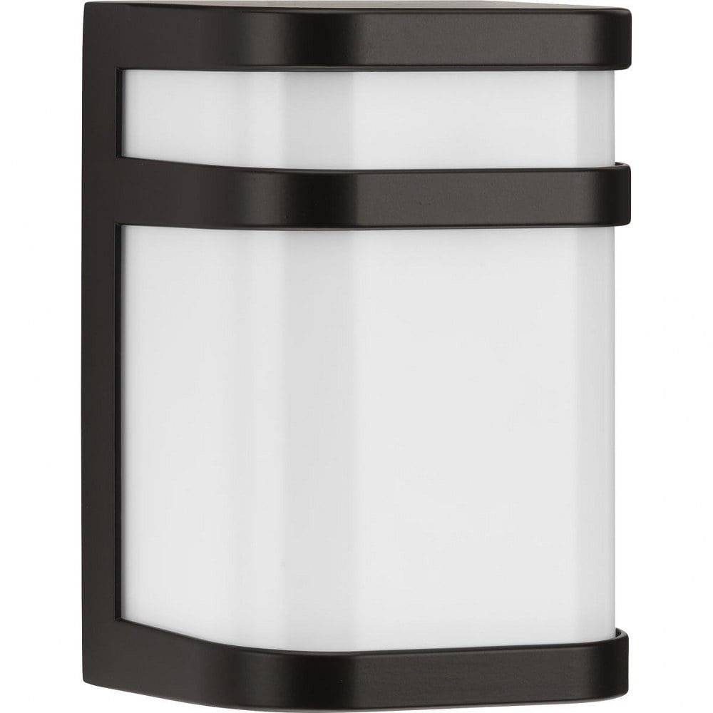 Architectural Bronze LED Outdoor Wall Lantern with Acrylic Shade