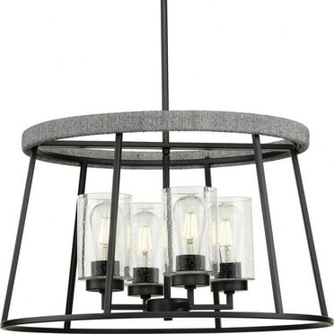 P400322-31M-Progress Lighting-Laramie - 4 Light Chandelier In Rustic Style-14 Inches Tall and 24 Inches Wide     -Traditional Installation