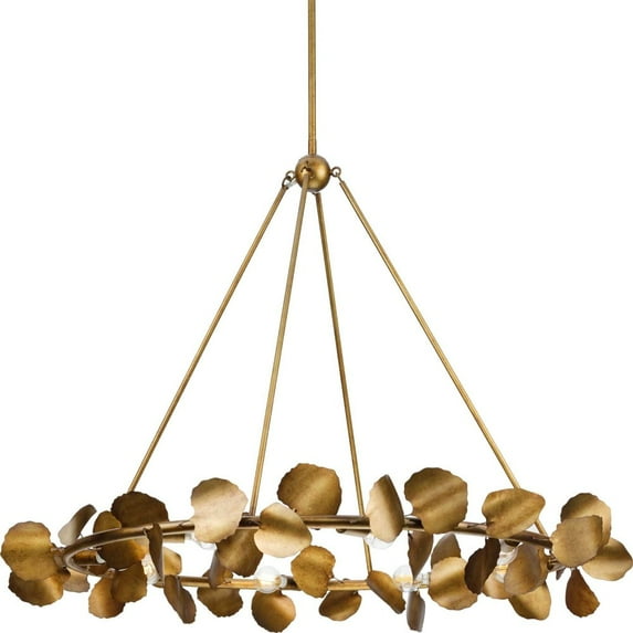 P400360-204-Progress Lighting-Laurel - 8 Light Chandelier In Modern Style-30 Inches Tall and 38 Inches Wide-Gold Ombre Finish