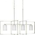 thumbnail image 1 of Progress Lighting - League - 4 Light Linear Chandelier In Modern Craftsman, 1 of 6