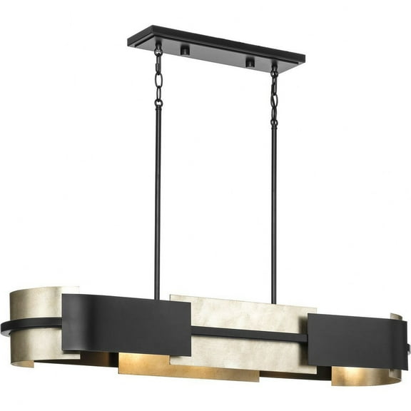 Progress Lighting - Lowery - 4 Light Linear Chandelier In Industrial Style-6.12