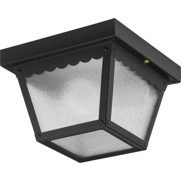P5727-31-Progress Lighting-Ceiling Mount - Outdoor Light - 1 Light in Traditional style - 7.5 Inches wide by 5.13 Inches high-Matte Black Finish