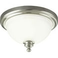 thumbnail image 1 of Progress Lighting, Madison, 1-Light Flush Mount, Brushed Nickel, Etched Glass Shade, 1 of 2