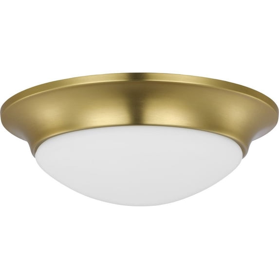 P350146-012-Progress Lighting-Etched Glass Close-to-Ceiling - Close-to-Ceiling Light - 1 Light - Bowl Shade in Transitional style - 11.5 Inches wide