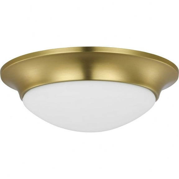 P350146-012-Progress Lighting-Etched Glass Close-to-Ceiling - Close-to-Ceiling Light - 1 Light - Bowl Shade in Transitional style - 11.5 Inches wide