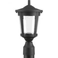 thumbnail image 1 of Progress Lighting East Haven 1-Light LED Outdoor Post Lantern in Black with Seeded Glass Shade, 1 of 6