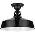 thumbnail image 1 of Cedar Springs Collection Black One-Light Semi-Flush Mount, 1 of 5