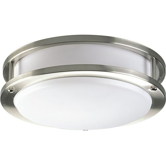P7249-0930K9-Progress Lighting-LED CTC COMM - Close-to-Ceiling Light - 1 Light in Modern style - 10.38 Inches wide by 3.5 Inches high-Brushed Nickel