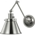 thumbnail image 1 of P710095-009-Progress Lighting-Hinton - Wall Brackets Light - 1 Light - Cone Shade in Coastal style - 8.25 Inches wide by 14.38 Inches high-Brushed, 1 of 5