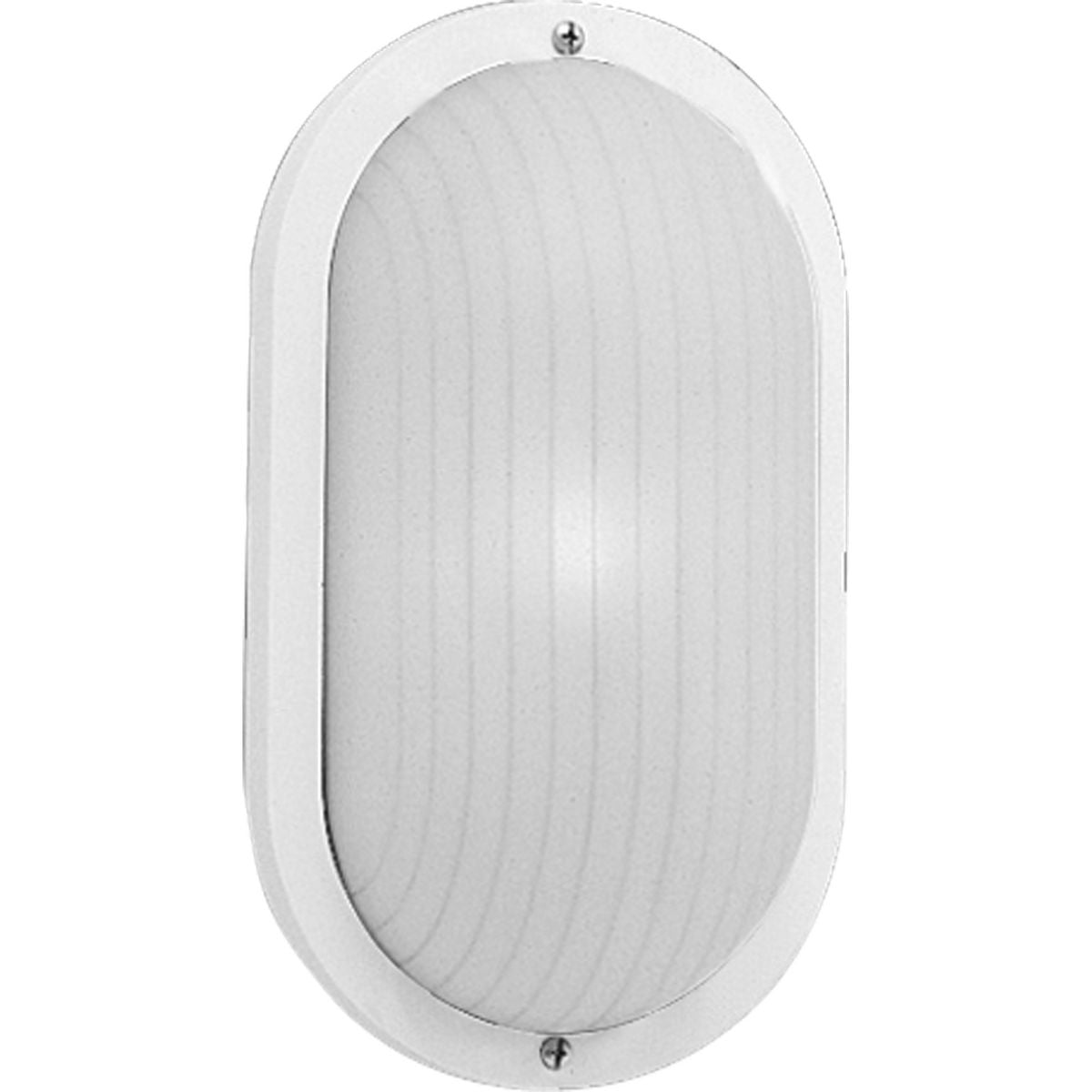 White Polycarbonate 10.5" Wall or Ceiling Mount Bulkhead Light