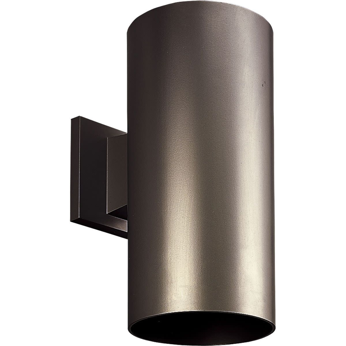 Antique Bronze 12" LED Cylinder Outdoor Wall Light