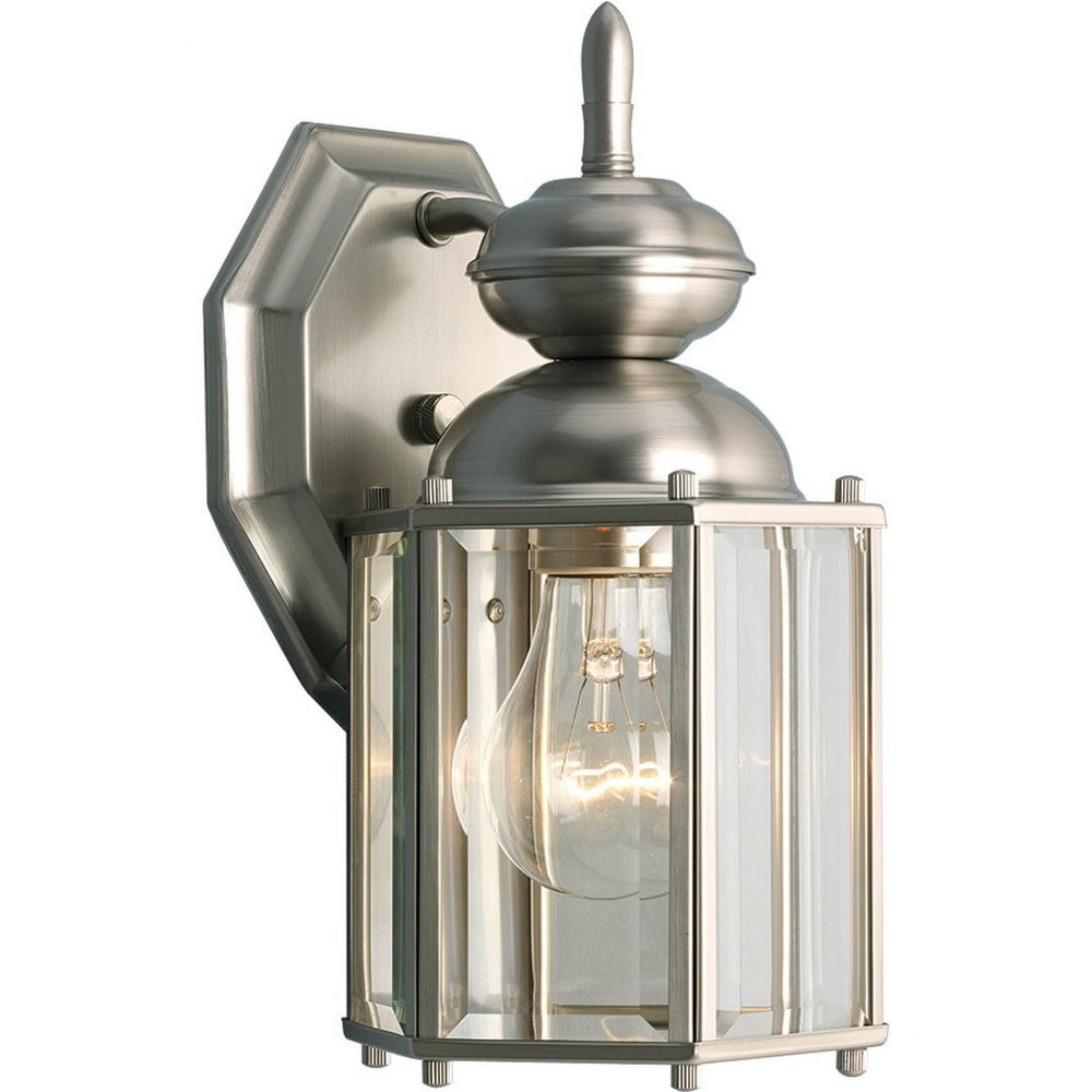 Progress Lighting Savannah 1-Light Outdoor Wall Lantern in Brushed ...