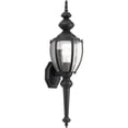 thumbnail image 1 of Progress Lighting Roman Coach 1-Light Medium Wall Lantern in Textured Black, Seeded Glass, Wet Rated, 1 of 3