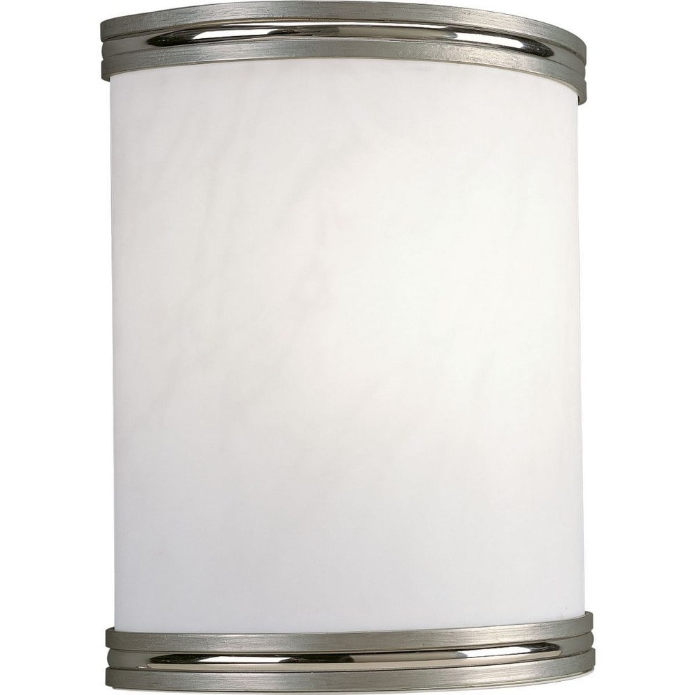 Brushed Nickel Alabaster Swirl LED Wall Sconce