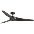 thumbnail image 1 of Manvel Collection 60-Inch Three-Blade DC Motor Transitional Ceiling Fan Walnut, 1 of 12