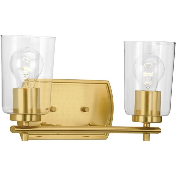 P300155-012-Progress Lighting-Adley - 2 Light - Cylinder Shade in New Traditional and Transitional and Traditional style - 13.88 Inches wide by 7.63