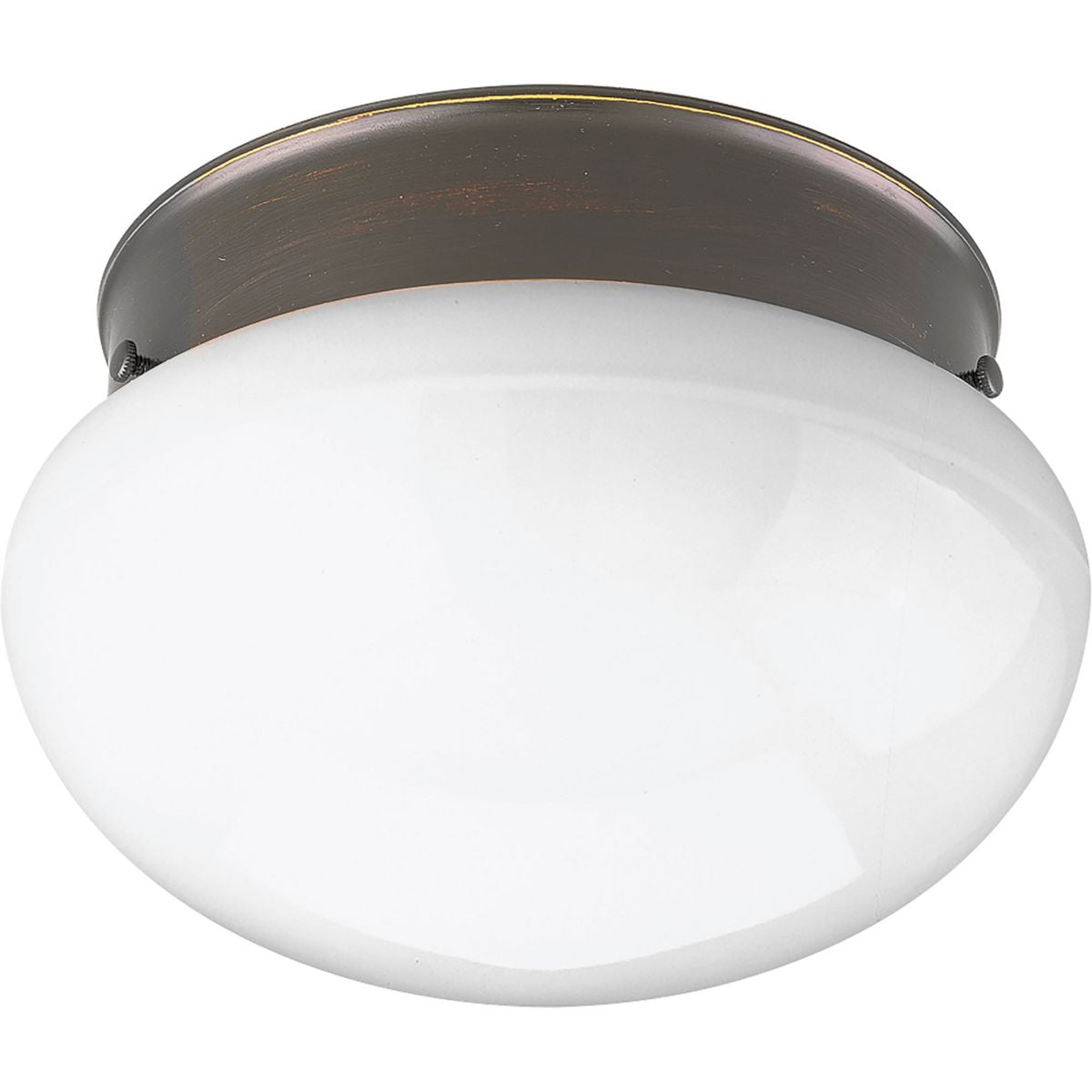 Antique Bronze 9" Glass Bowl Flush Mount Ceiling Light