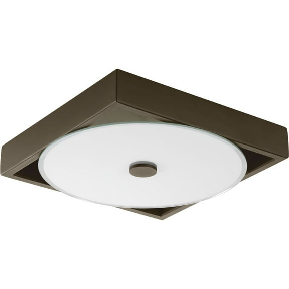 Progress Lighting P350026-Led Frame 12" Wide Led Flush Mount Ceiling Fixture - Bronze
