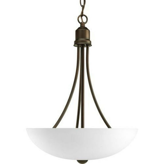 Progress Lighting P3914-EBWB Gather 2 Light Bowl Pendant with Etched Glass - 15"