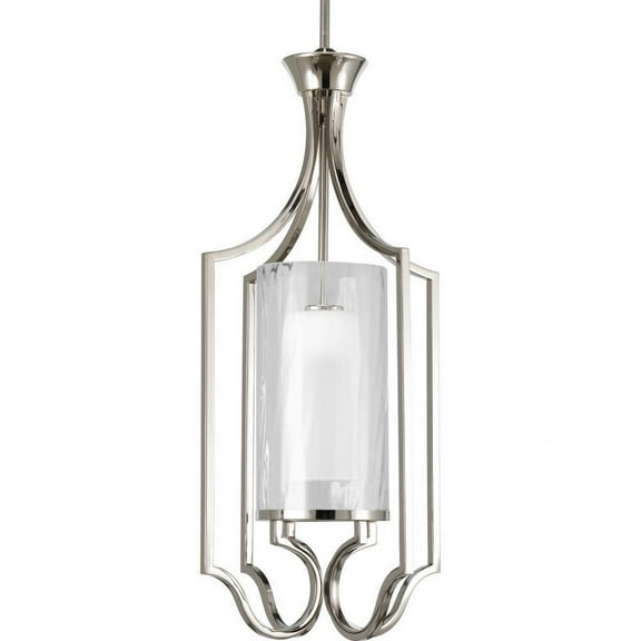 Progress Lighting P3946-104 Caress Entry Foyer Light Fixture Polished Nickel