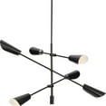 thumbnail image 1 of Progress Lighting P400380 Cornett 6 Light 45" Wide Sputnik Chandelier - Black, 1 of 13