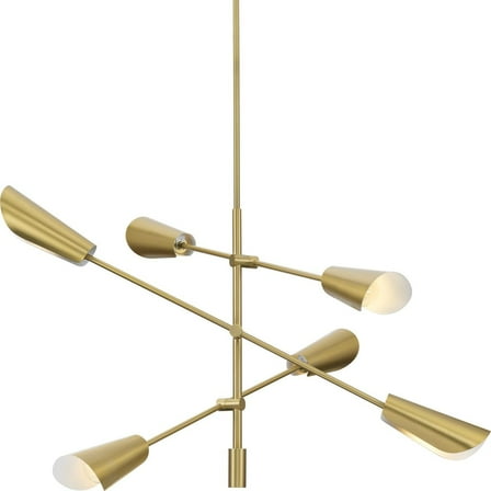 Progress Lighting P400380 Cornett 6 Light 45" Wide Sputnik Chandelier - Gold