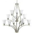 thumbnail image 1 of P4497-09-Progress Lighting-Joy - Chandeliers Light - 12 Light in Transitional and Traditional style - 38 Inches wide by 39.63 Inches high-Brushed, 1 of 2