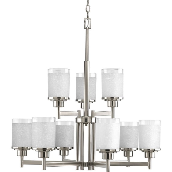 P4626-09-Progress Lighting-Alexa - Chandeliers Light - 9 Light in Modern style - 28 Inches wide by 28.5 Inches high-Brushed Nickel Finish