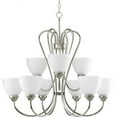 thumbnail image 1 of P4668-09-Progress Lighting-Heart - Chandeliers Light - 9 Light in Farmhouse style - 29.81 Inches wide by 27.75 Inches high-Brushed Nickel Finish, 1 of 7