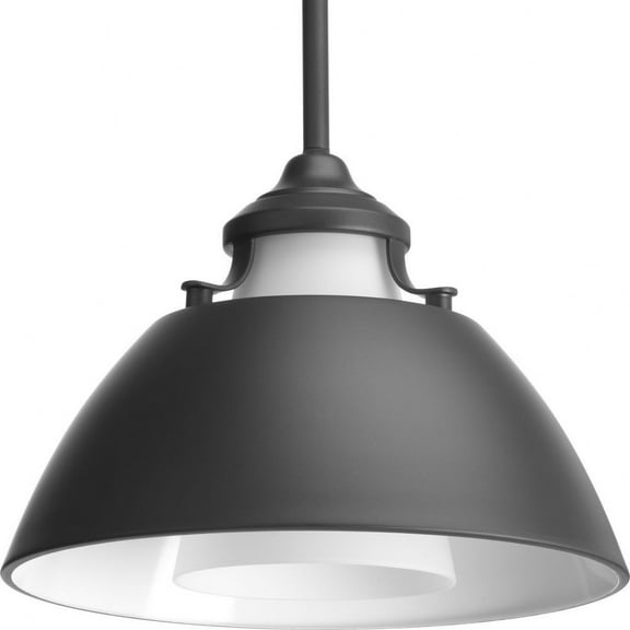 Progress Lighting P500013 Carbon 1 Light 11" Wide Pendant - Grey