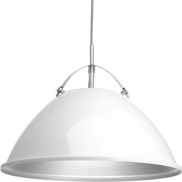 P500053-030-Progress Lighting-Tre - Pendants Light - 1 Light in Coastal style - 20 Inches wide by 14.5 Inches high-White Finish    -Traditional