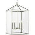thumbnail image 1 of P500441-009-Progress Lighting-Hillcrest - 4 Light Foyer In Modern Style-29.75 Inches Tall and 17 Inches Wide-Brushed Nickel Finish, 1 of 12