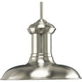 thumbnail image 1 of Progress Lighting, Brookside, 1-Light Pendant, Brushed Nickel, Metal Shade, 1 of 9